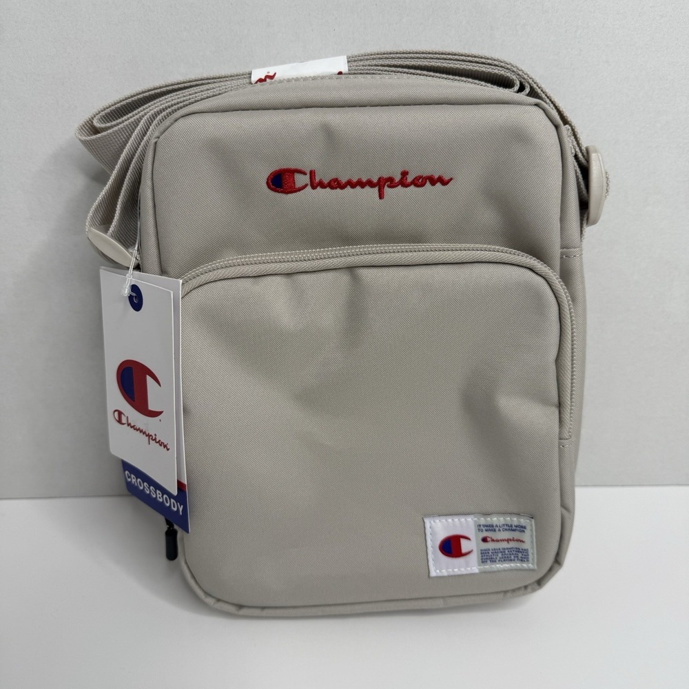 Champion Beige Crossbody Mini Shoulder Bag CS2-3029 NWT Adjustable Strap